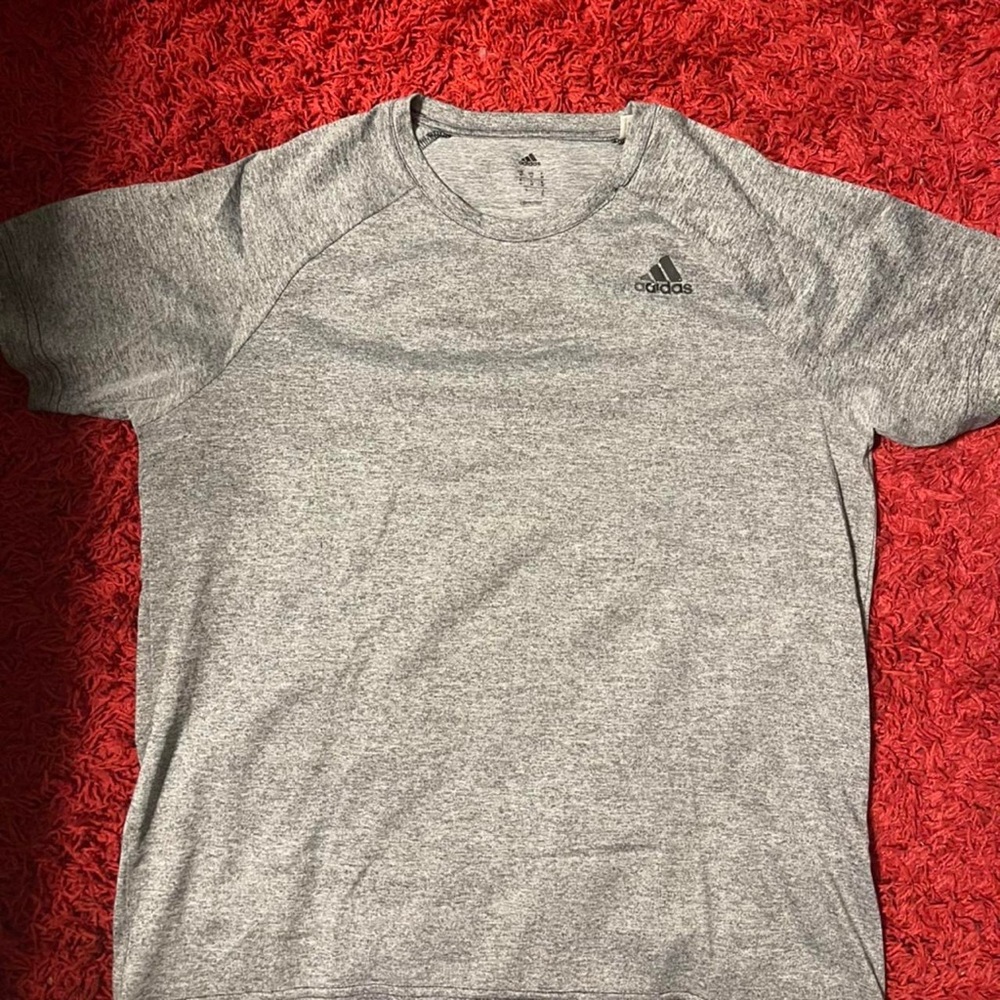 Grey Adidas Dri-Fit Climate Athletic Shirt
